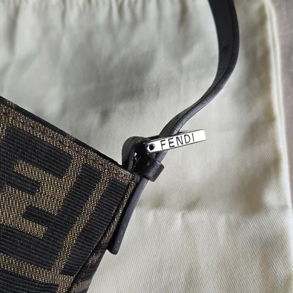 Fendi Zucca FF Pochette Shoulder Bag - Picture 4 of 16